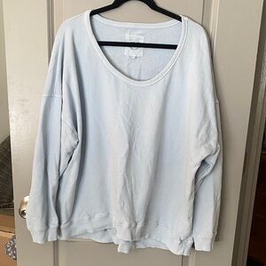 Aerie Soft Knit Sweater in Light Gray